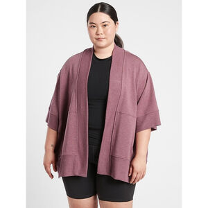 Athleta Lotus Textured Wrap Cardigan L/XL